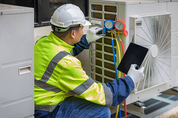 Professional Ductwork Repair technician working in Kewaskum, WI